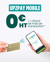 Une main qui paie sur un smartphone à l'aide de sa carte bleue