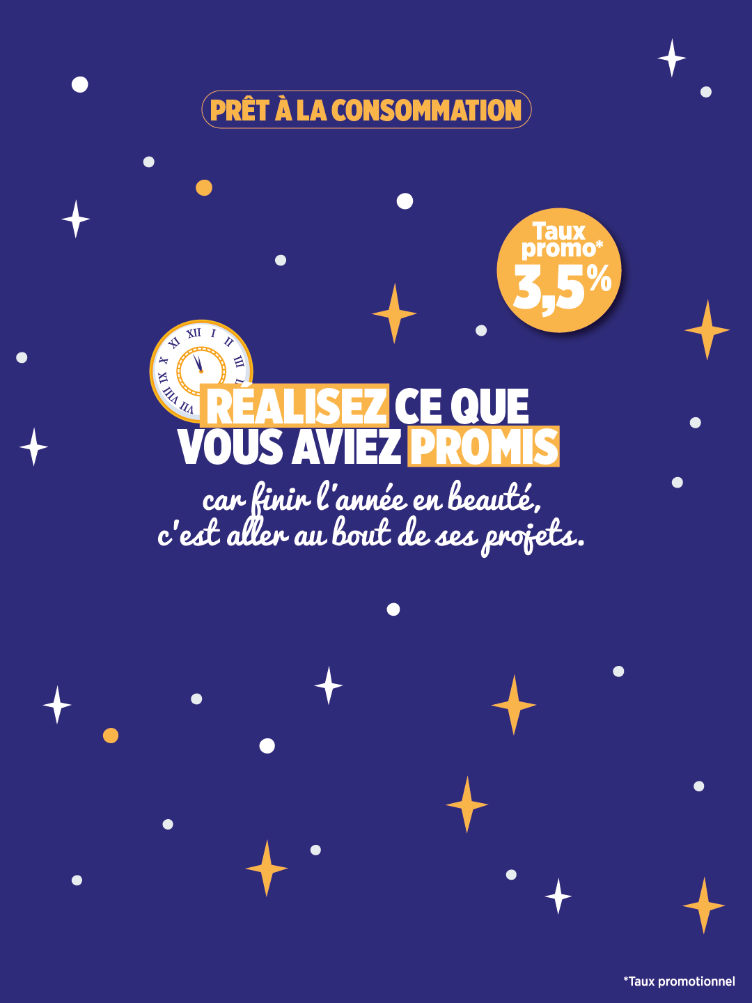 Pour Noël, profitez d'un taux promo sur votre Crédit Conso.