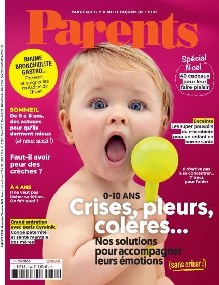 Visuel avec couverture du magazine Parents