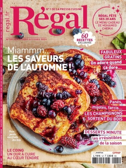Visuel avec couverture du magazine Régal